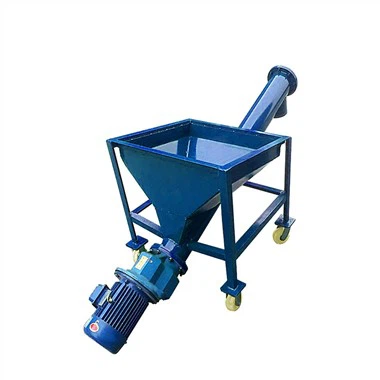 Šnekový dopravník se šikmým potrubím